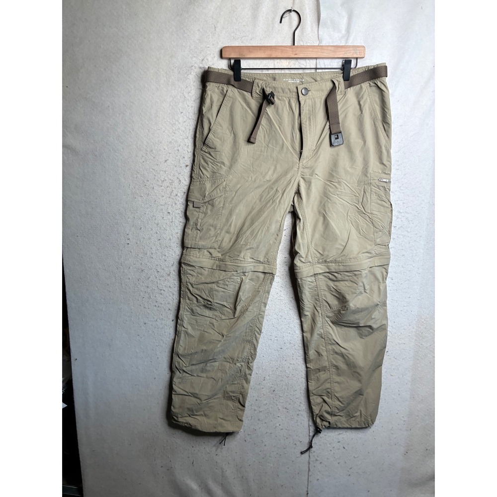 Columbia Mens Omni-Shade Cargo Pants Khaki Tan Hiking Outdoor 36x30